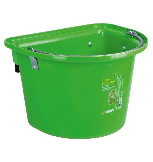 KERBL FEED BUCKET FOR HORSES 12 L LIGHT GREEN