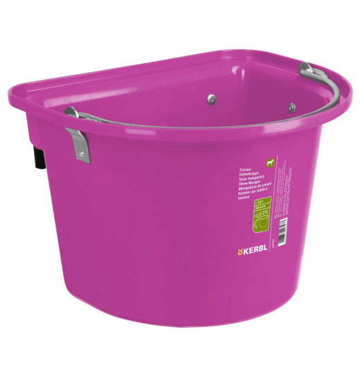 KERBL FEED BUCKET FOR HORSES 12 L PINK