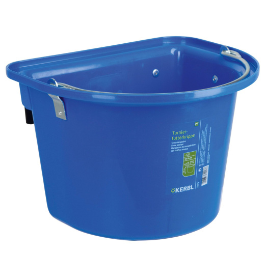 KERBL FEED BUCKET FOR HORSES 12 L LIGHT BLUE