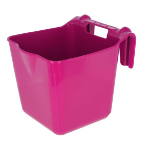 KERBL HANGON HORSE FEEDING BUCKET RECTANGULAR PINK 13 L