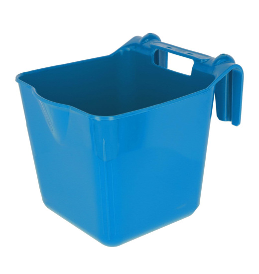 KERBL HANGON HORSE FEEDING BUCKET RECTANGULAR BLUE 13 L