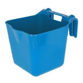 KERBL HANGON HORSE FEEDING BUCKET RECTANGULAR BLUE 13 L