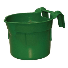 KERBL HANGON HORSE FEEDING BUCKET ROUND OLIVE 8 L