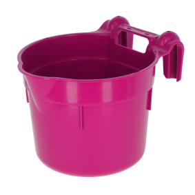 KERBL HANGON HORSE FEEDING BUCKET ROUND PINK, 8 L
