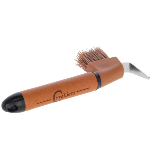 COVALLIERO HOOF PICK FOR HORSES WITH BRUSH DELUXE