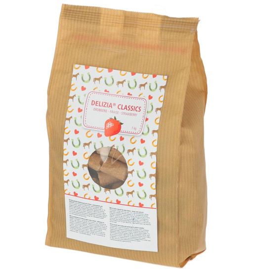 KERBL TREATS FOR HORSES DELIZIA CLASSIC STRAWBERRY 1 KG