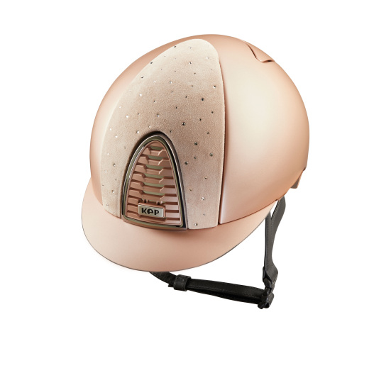 KEP ITALIA CROMO 2.0 METAL OPAQUE PEACH EQUESTRIAN HELMET DROP POWDER PINK