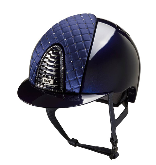 KEP ITALIA CROMO 2.0 METAL EQUESTRIAN HELMET MILANO SWAROVSKI NAVY
