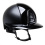 KEP ITALIA CROMO 2.0 POLISH KASK JEŹDZIECKI POLO VISOR/BLK CHIN/POLISH BLK/SILVER FRAME LOGO CZARNY