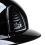KEP ITALIA CROMO 2.0 POLISH EQUESTRIAN HELMET POLO VISOR/BLK CHIN/POLISH BLK/SILVER FRAME LOGO BLACK