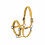 Eskadron ESKADRON SOFTSHELL PEARLS DOUBLE PIN HEADCOLLAR PLATINUM