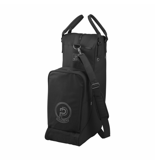 ESKADRON FAUX LEATHER RIDING BOOT AND HELMET BAG PLATINUM