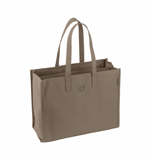 ESKADRON FAUX LEATHER SHOPPER BAG FOR RIDER PLATINUM