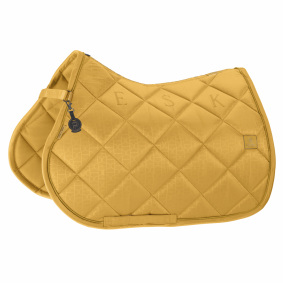 ESKADRON GLOSSY BIT RIDING SADDLE PAD PLATINUM