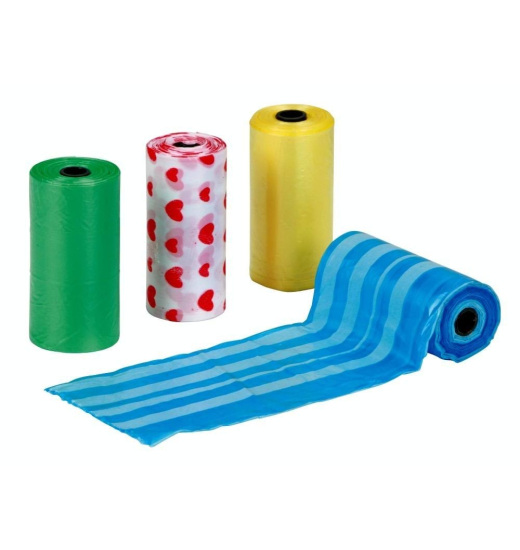KERBL DOG WASTE BAGS 4 ROLLS X 20 PCS