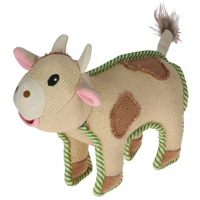 KERBL DOG TOY COW MUUHLI WITH SQUEAKER 29 CM
