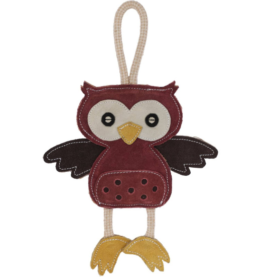 KERBL DOG TOY OWL LEATHER 31 CM