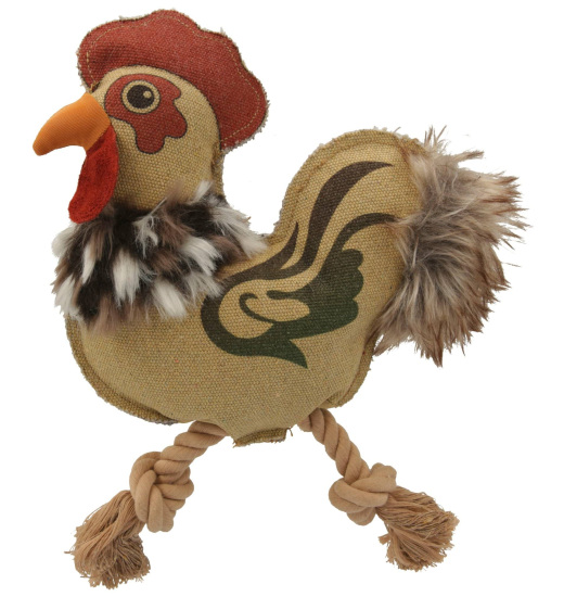 KERBL DOG TOY ROOSTER KARL WITH SQUEAKER 24 CM