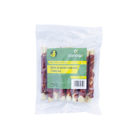 CAN AGRI PRZYSMAK DLA PSA PATYK ZE SKÓRY WOŁOWEJ Z KACZKĄ