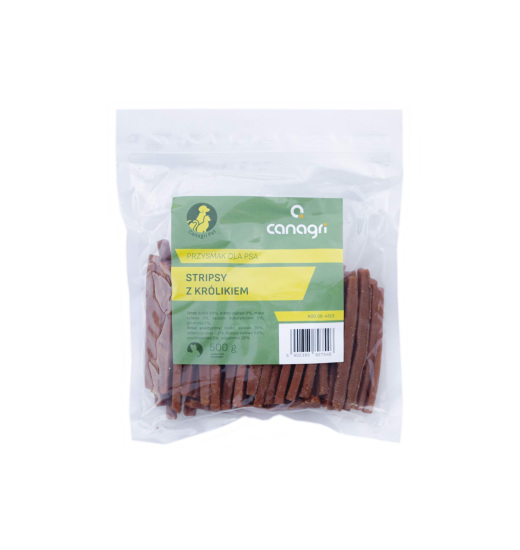 CAN AGRI DOG TREAT RABBIT STRIPS