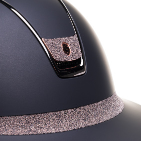 SAMSHIELD KASK MISS SHIELD 2.0 / CRYSTAL FABRIC ROSE GOLD BLAZON FRONTAL / BLACK CHROME / CZARNY