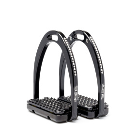 TECH STIRRUPS DRESSAGE RIDING STIRRUPS CAPRI PLUS SWARO BLACK