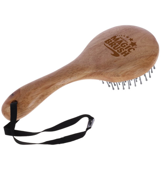 MAGIC BRUSH WOODEN BRUSH FOR HORSE MANE AND TAIL 22 CM