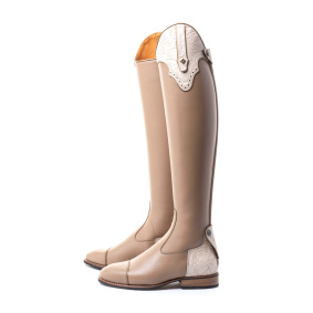 DENIRO S3601 CUSTOM RIDING BOOTS AMERICA BEIGE