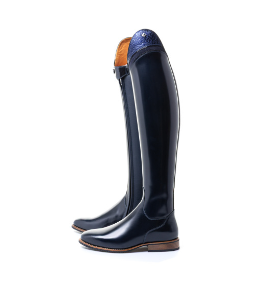 DeNiro DENIRO BELLINI CUSTOM RIDING BOOTS LUNA BLUE NAVY