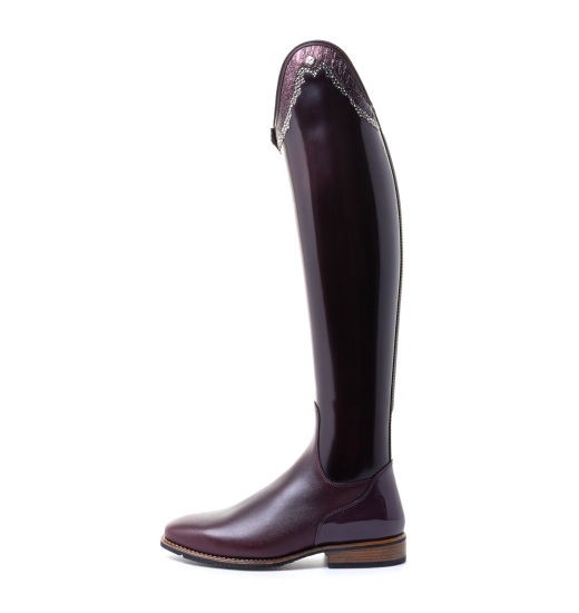 DeNiro DENIRO BELLINI CUSTOM RIDING BOOTS GRAFFITI VINO BURGUNDY