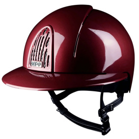 KEP ITALIA SMART POLO VISOR EQUESTRIAN HELMET POLISH BORDEAUX