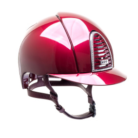 KEP ITALIA CROMO 2.0 METAL HELMET BORDEAUX CHIN/CRYST MIRROR CHROMO FRAME/SILVER SHINE LOGO BORDEAUX