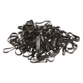 COVALLIERO SILICONE HORSE MANE RUBBER BANDS 500 PCS BLACK