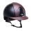 KEP ITALIA CROMO 2.0 TEXTILE KASK JEŹDZIECKI CHROME/BROWN LEATHER INSERTS VISOR CHIN CZARNY