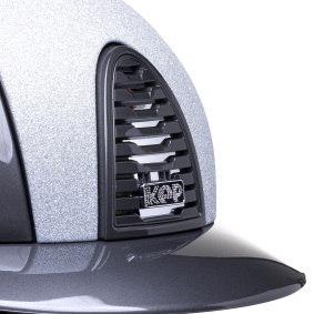 KEP ITALIA CROMO 2.0 POLISH STAR SILVER FRONT GREY HELMET