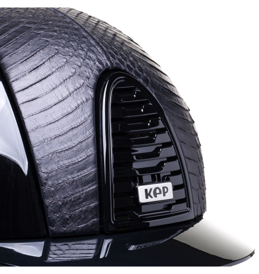 KEP Italia KEP ITALIA CROMO 2.0 POLISH SNAKE MATT FRONT REAR BLACK RIDING HELMET