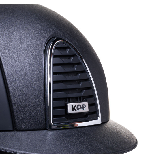 KEP Italia KEP ITALIA CROMO 2.0 TEXTILE CHROME/LEATHER INSERTS VISOR BLACK HELMET