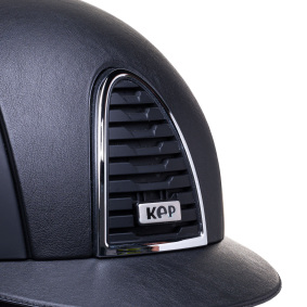 KEP ITALIA CROMO 2.0 TEXTILE CHROME/LEATHER INSERTS VISOR BLACK HELMET