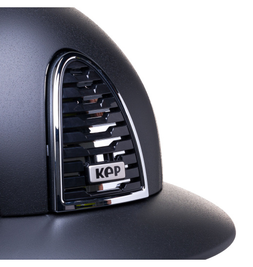 KEP Italia KEP ITALIA CROMO 2.0 TEXTURED KASK JEŹDZIECKI POLO VISOR CZARNY