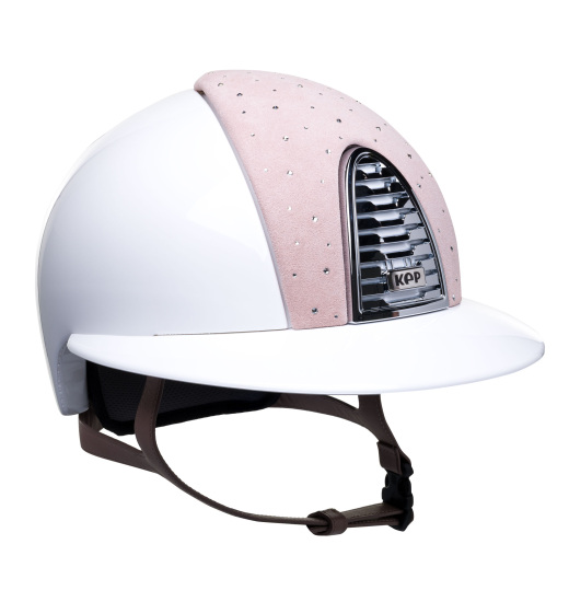 KEP Italia KEP ITALIA CROMO 2.0 POLISH SUEDE POWDER DROP CRYSTAL/POWDER CHIN/MIRROR SLV WHITE HELMET