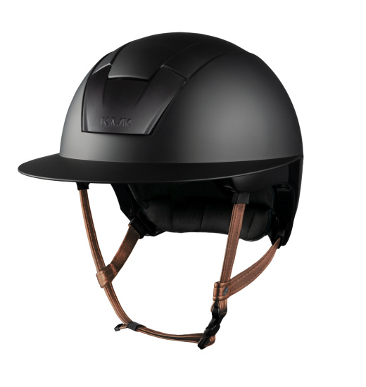 KASK KASK KOOKI LADY RIDING HELMET WITH BEIGE CHIN STRAP