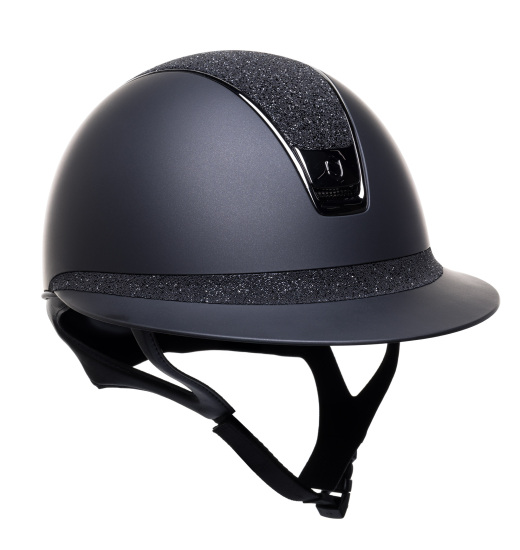 Samshield SAMSHIELD MISS SHIELD 2.0 SHADOWMATT / CRYSTAL FABRIC TOP FB / CZARNY CHROME / BLACK