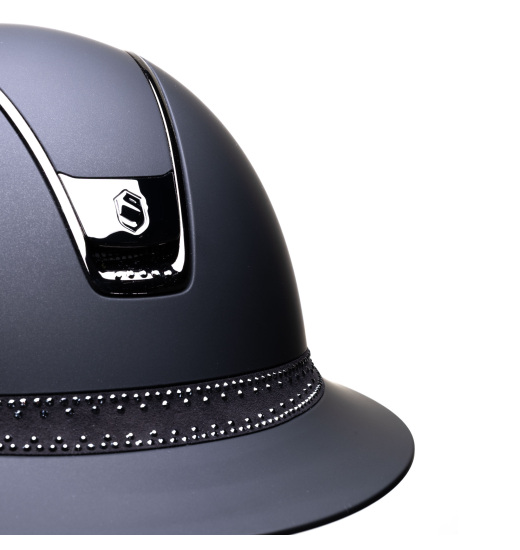 Samshield SAMSHIELD KASK MISS SHIELD 2.0 SHADOWMATT / ROYAL TIARA / 5 SWAROVSKI JETH / BLACK SHINE / CZARNY