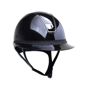 SAMSHIELD MISS SHIELD 2.0 SHADOWGLOSSY / SHINY CRYSTAL FABRIC / BLACK SHINE FRAME / BLACK HELMET