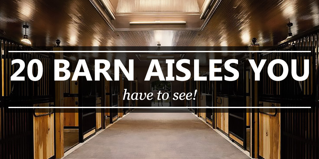 20 Barn Aisles You Have to See!