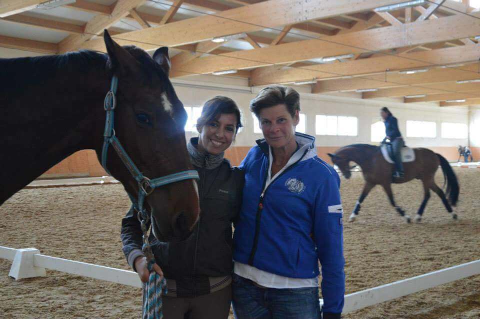 Iwona Szafir na treningu z Ullą Salzgeber w Blonhofen