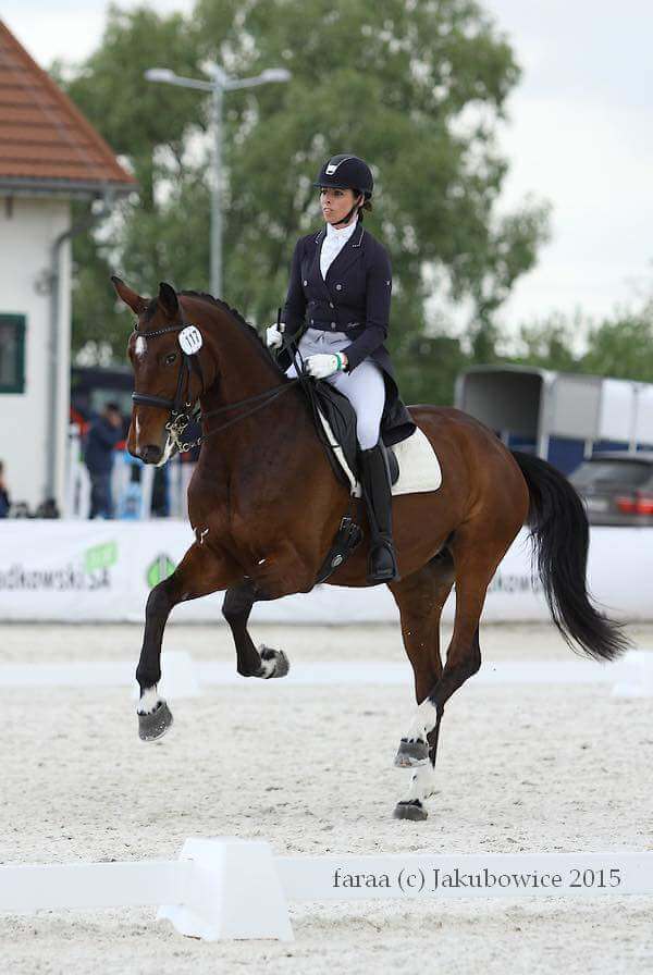 Iwona Szafir na klaczy Lapriora