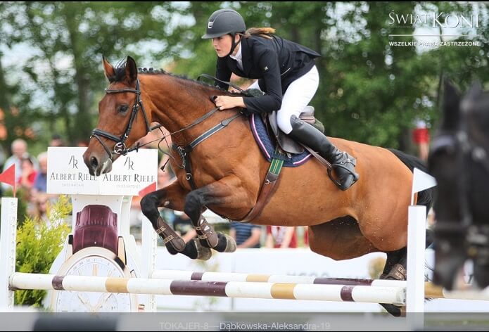 Ola na klaczy Tokajer 8 podczas Gałkowo Masters 2015