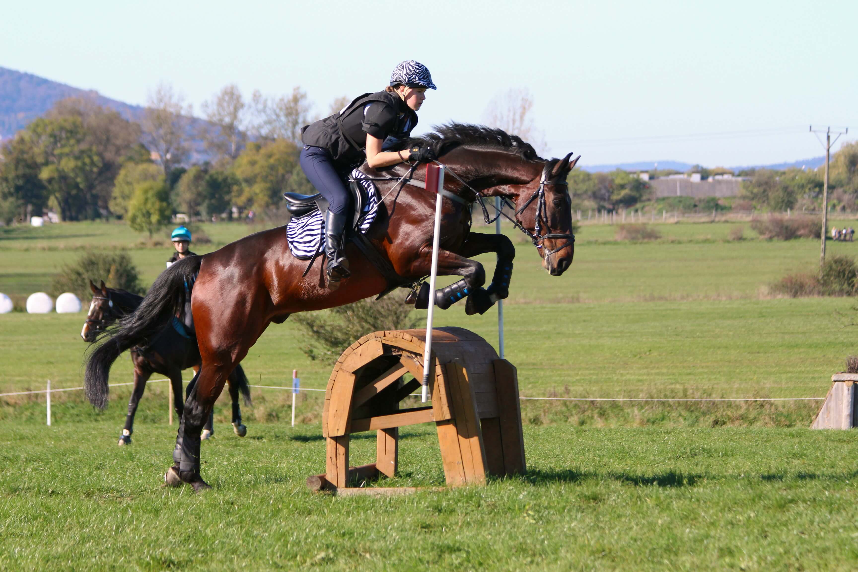 Gosia i Sojuz podczas krosu CIC1* Strzegom 2014