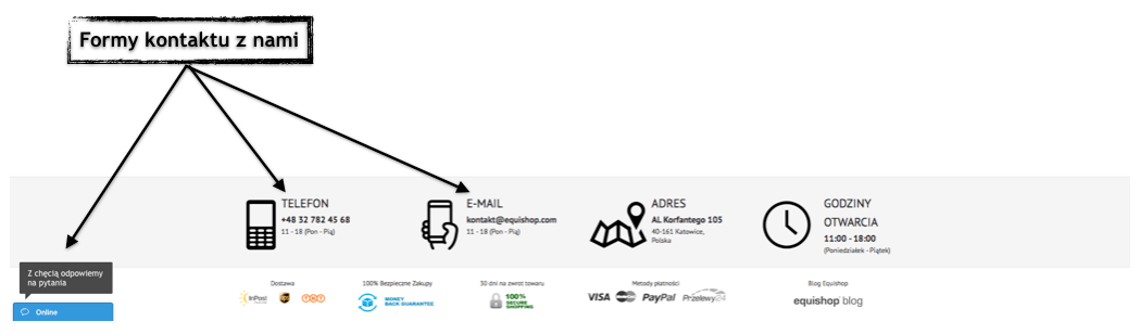 Kontakt z Equishop